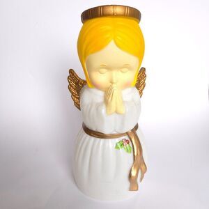 NEW Light-up Christmas Blow Mold Angel Praying Holiday‎ Time 11" H for tabletop